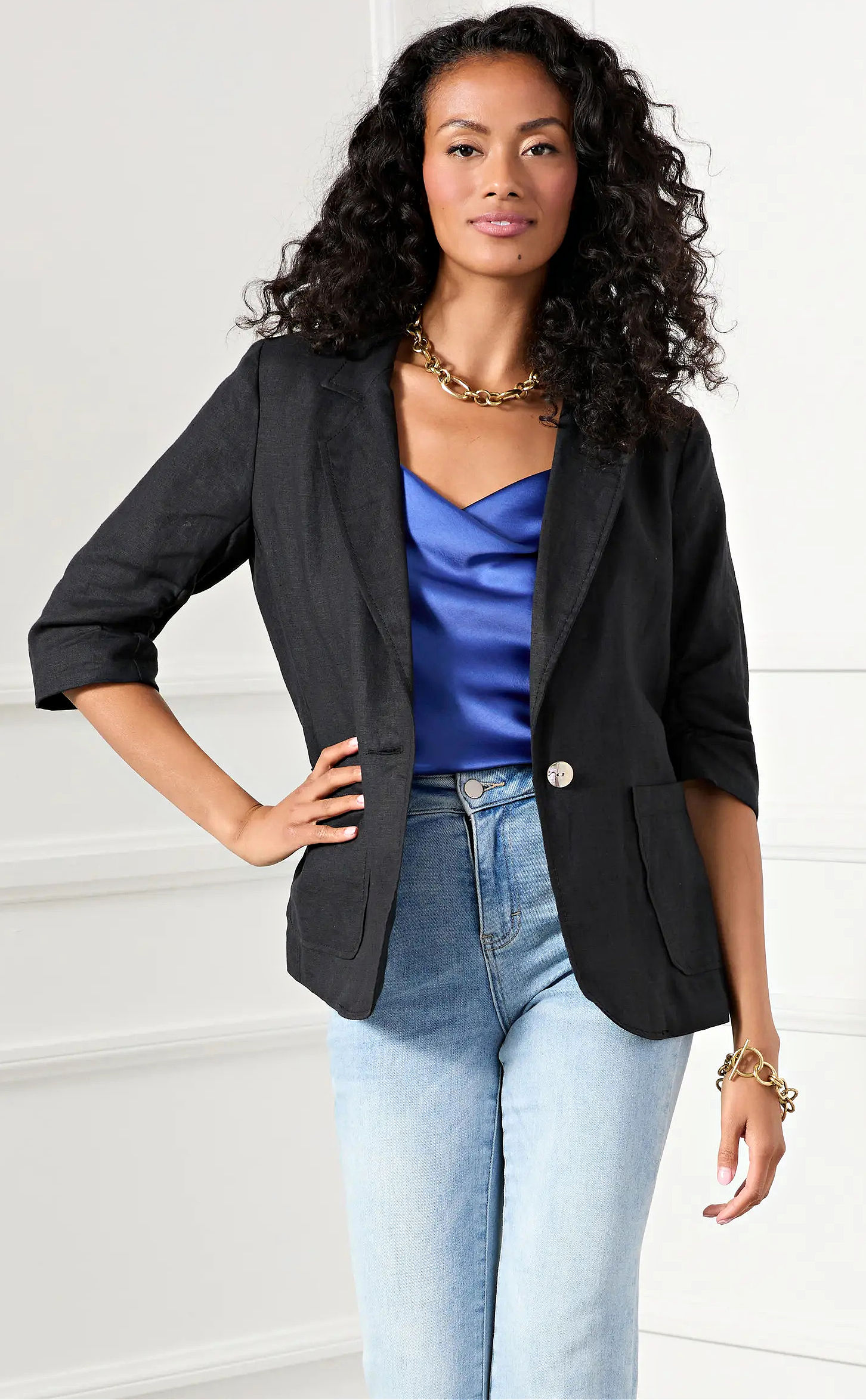 Ladies linen jackets outlet blazers